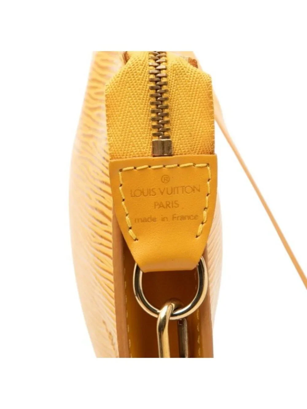 Louis Vuitton Epi Pochette Soir Pouch Handbag Tassiriyellow Leather